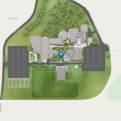 威斯康星大学绿湾分校，希博伊根校区地图