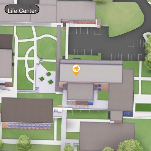 互动校园地图上的学生事务大楼视图