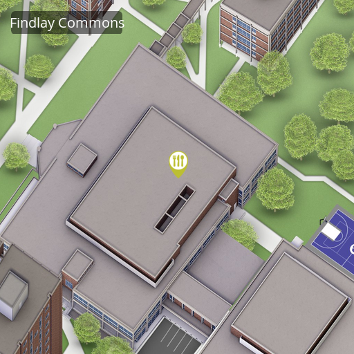 Open interactive map centered on Findlay Commons in a new tab