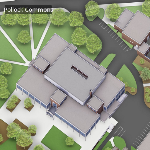 Open interactive map centered on Pollock Commons in a new tab