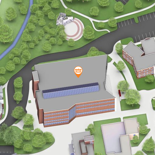 Campus map focused on Student Engagement Center