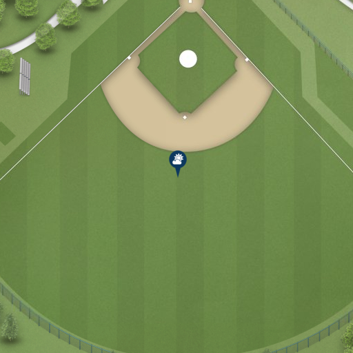 Map of Forbes Baseball Field