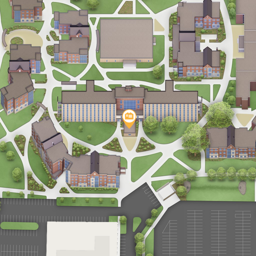 Map snapshot of Brown Hall