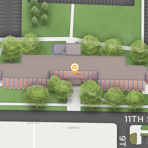 Map snapshot of Hansen Hall