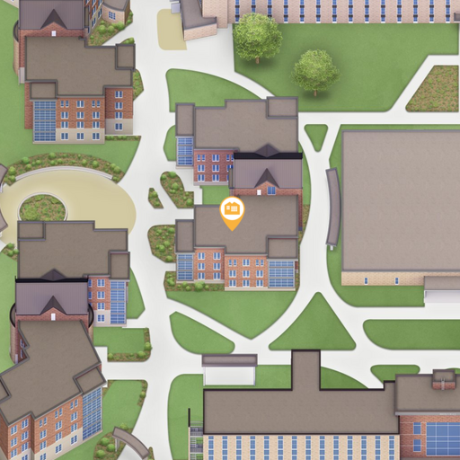 Map snapshot of Thorne Hall