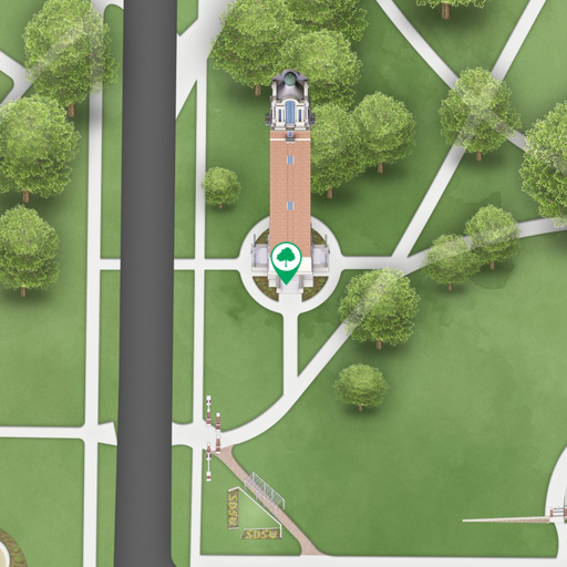 Map snapshot of Coughlin Campanile