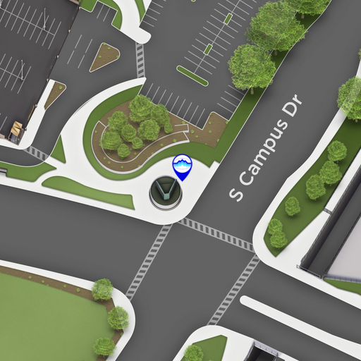 NW Corner of S. Campus Dr. and Temple Ave. (Westbound)