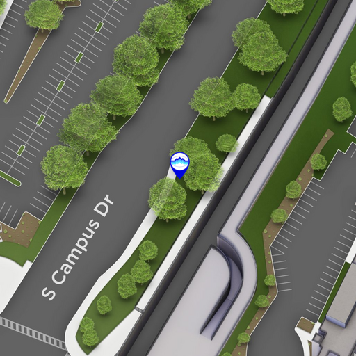 NE Corner of S. Campus Dr. and Temple Ave. (Northbound)