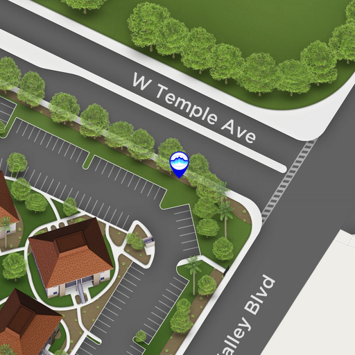 SW Corner of Temple Ave. and Valley Blvd. (Eastbound)