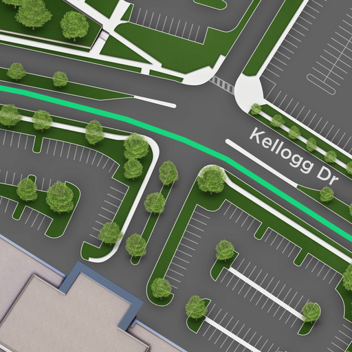 Kellogg Dr (East of roundabout)