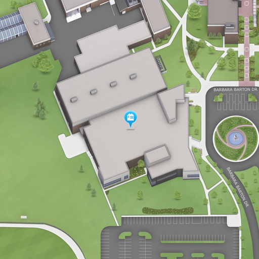 Map of Building M, Health and Recreation Center