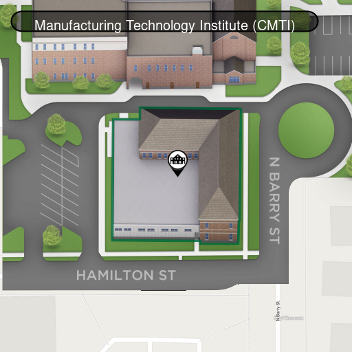 Campus map of Manufacturing Technology Institute on the Cattaraugus County Campus