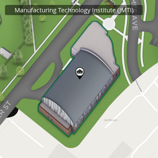 Campus map of Jamestown Manufacturing Technology Institute