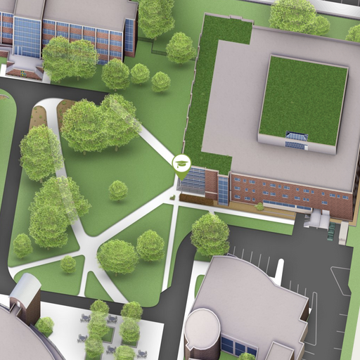Holroyd Hall on Interactive Campus Map
