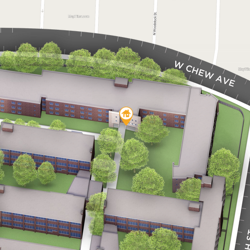 North Residence Halls on Interactive Campus Map