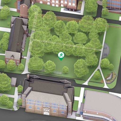 The Hansen Quad on Interactive Campus Map
