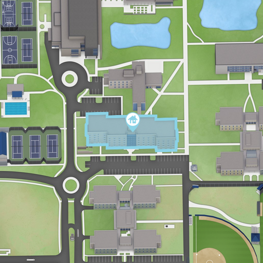Campus map: E.M. Lynn Residence Center