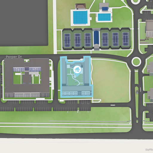 Campus map: Perper Residence Hall