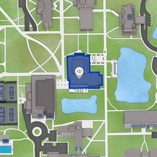 Campus map: Snyder Center for Health and Wellness