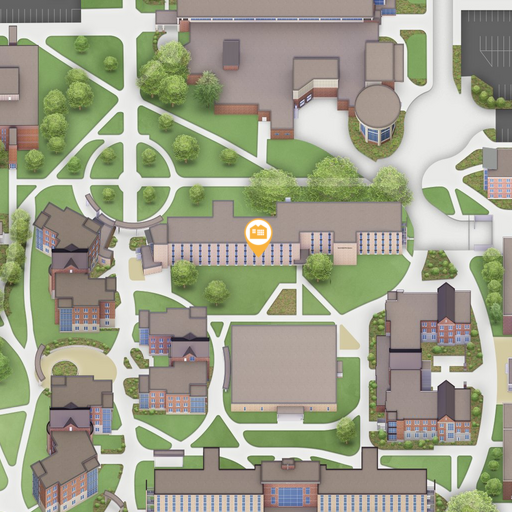 Map snapshot of Mathews Hall
