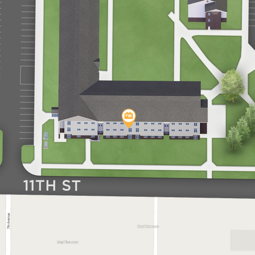 Map snapshot of Meadows South Apartments 