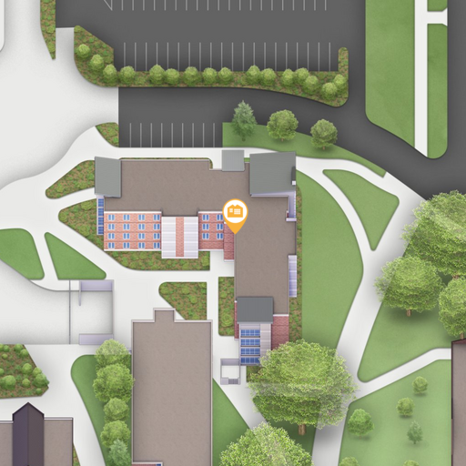 Map snapshot of Schultz Hall