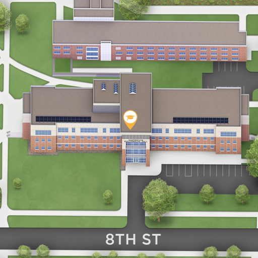 Map snapshot of Daktronics Engineering Hall