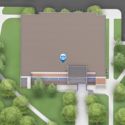 Map snapshot of Harding Hall