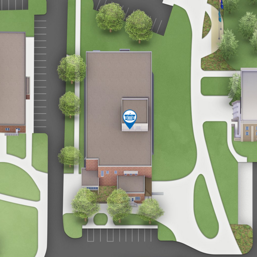 Map snapshot of Yeager Hall