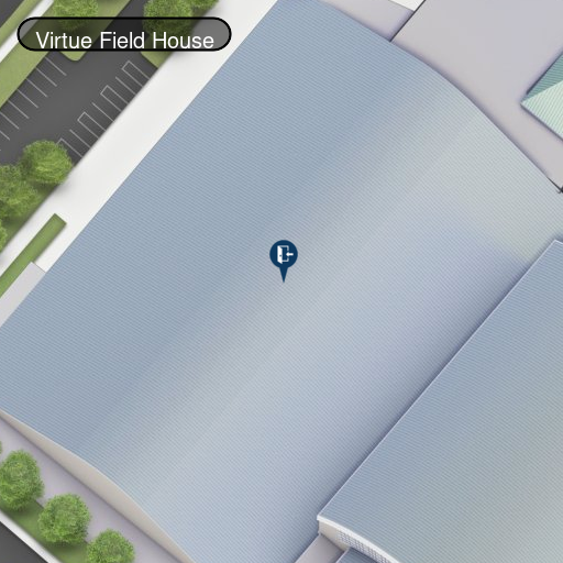 Map of Virtue Field House Goldsmith Lounge
