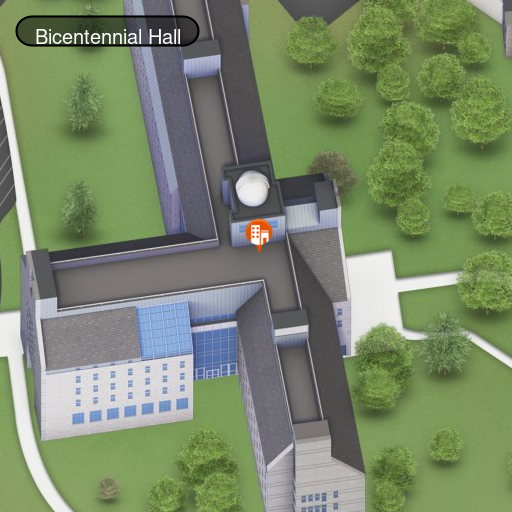 Map of McCardell Bicentennial Hall Discovery Court