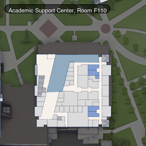 Map of Building F, Room F-110