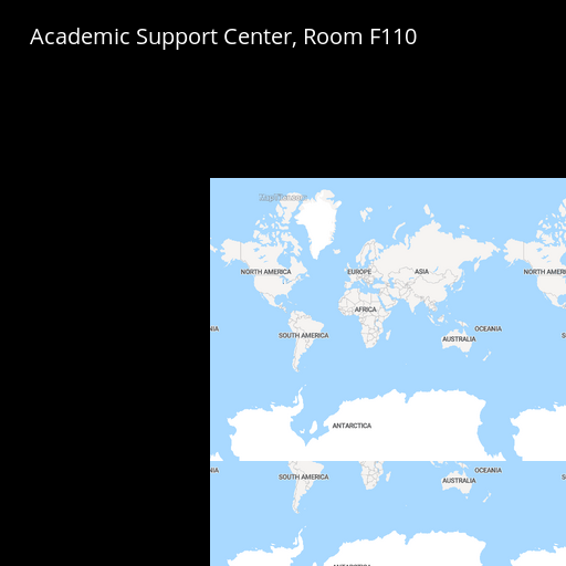 Map of Building F, Room F-110