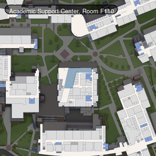 Map to Academic Support Center, Supplemental Instruction