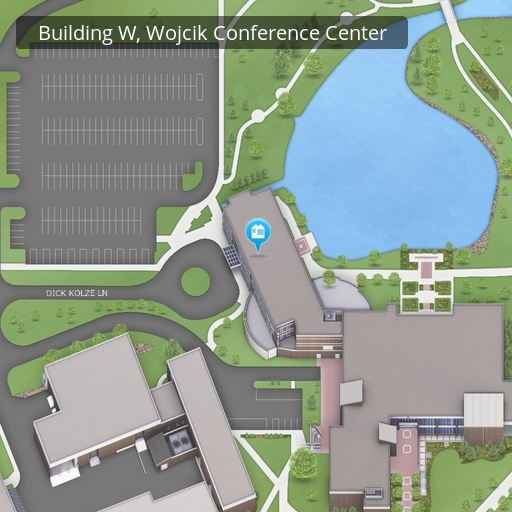 Map of Building W, Wojcik Conference Center