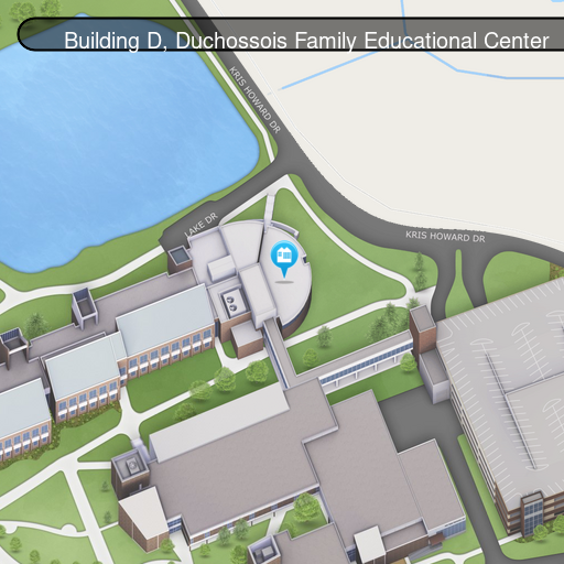 Map of Building D, Counseling Services
