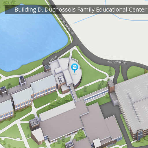 Map of Building D, Counseling Services